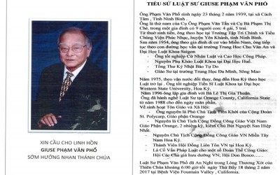 Tang Lễ Luật Sư Giuse Phạm Văn Phổ